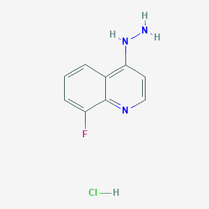 molecular formula C9H9ClFN3 B1439192 8-氟-4-肼基喹啉盐酸盐 CAS No. 1171070-31-7