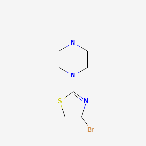 molecular formula C8H12BrN3S B1439197 1-(4-溴-1,3-噻唑-2-基)-4-甲基哌嗪 CAS No. 919352-66-2