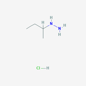 molecular formula C4H13ClN2 B1439198 1-Sec-butylhydrazine hydrochloride CAS No. 851377-62-3