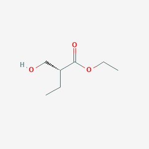 molecular formula C7H14O3 B14391996 Ethyl (2R)-2-(hydroxymethyl)butanoate CAS No. 87884-38-6