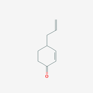molecular formula C9H12O B143920 4-(2-丙烯基)-2-环己烯-1-酮 CAS No. 4166-61-4