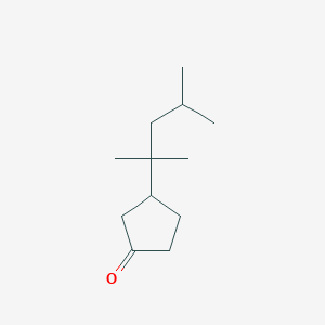 3-(2,4-Dimethylpentan-2-yl)cyclopentan-1-one