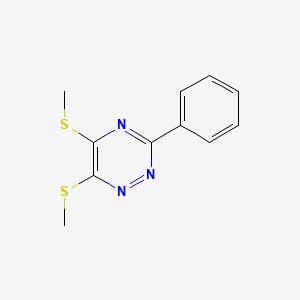 5,6-Bis(methylsulfanyl)-3-phenyl-1,2,4-triazine