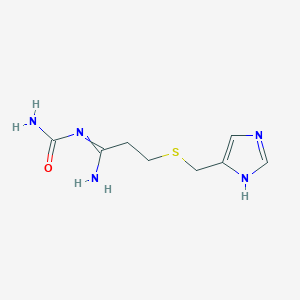 molecular formula C8H13N5OS B14392075 [1-amino-3-(1H-imidazol-5-ylmethylsulfanyl)propylidene]urea 