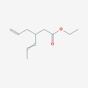 Ethyl 3-(prop-2-en-1-yl)hex-4-enoate