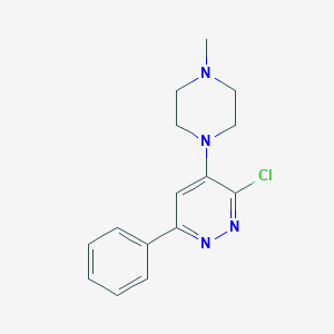 molecular formula C15H17ClN4 B14392083 3-Chloro-4-(4-methylpiperazin-1-yl)-6-phenylpyridazine CAS No. 89868-03-1