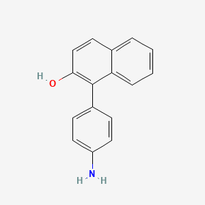 molecular formula C16H13NO B14392094 1-(4-Aminophenyl)naphthalen-2-ol CAS No. 89961-43-3