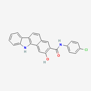 N-(4-Chlorophenyl)-2-hydroxy-11H-benzo[A]carbazole-3-carboxamide