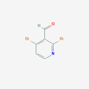 molecular formula C6H3Br2NO B143921 2,4-二溴烟酰甲醛 CAS No. 128071-91-0