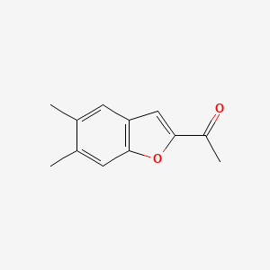B1439210 1-(5,6-Dimethyl-1-benzofuran-2-yl)ethan-1-one CAS No. 16563-98-7