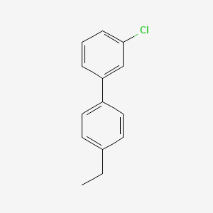 molecular formula C14H13Cl B14392150 3-Chloro-4'-ethyl-1,1'-biphenyl CAS No. 89346-65-6