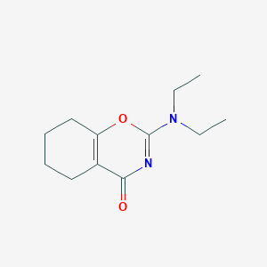 molecular formula C12H18N2O2 B14392156 2-(Diethylamino)-5,6,7,8-tetrahydro-4H-1,3-benzoxazin-4-one CAS No. 90062-22-9