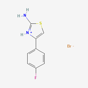 B1439227 2-Amino-4-(4-fluorophenyl)-1,3-thiazol-3-ium bromide CAS No. 1147205-03-5