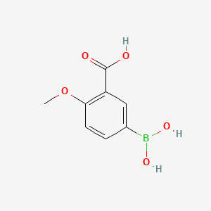 molecular formula C8H9BO5 B1439236 5-硼-2-甲氧基苯甲酸 CAS No. 913836-12-1