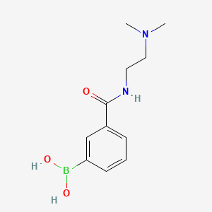 molecular formula C11H17BN2O3 B1439238 3-(2-(Dimethylamino)ethylcarbamoyl)phenylboronic acid CAS No. 850567-31-6