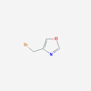 molecular formula C4H4BrNO B1439239 4-(Bromomethyl)oxazole CAS No. 1065073-37-1