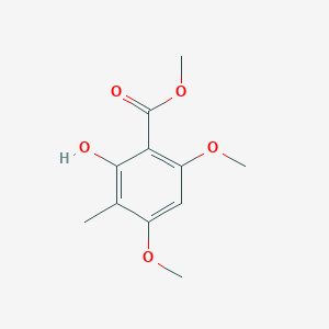 B14392608 Methyl 2-hydroxy-4,6-dimethoxy-3-methylbenzoate CAS No. 89877-54-3