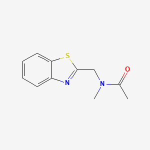 molecular formula C11H12N2OS B1439271 N-(1,3-苯并噻唑-2-基甲基)-N-甲基乙酰胺 CAS No. 58038-50-9