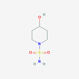 molecular formula C5H12N2O3S B1439272 4-Hydroxypiperidine-1-sulfonamide CAS No. 4108-97-8