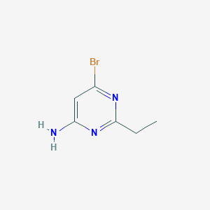 molecular formula C6H8BrN3 B1439274 6-Bromo-2-ethylpyrimidin-4-amine CAS No. 811450-27-8