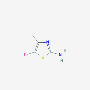 molecular formula C4H5FN2S B1439286 5-Fluoro-4-methyl-1,3-thiazol-2-amine CAS No. 947179-49-9