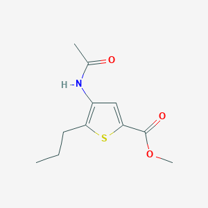 B14392874 Methyl 4-acetamido-5-propylthiophene-2-carboxylate CAS No. 89499-27-4