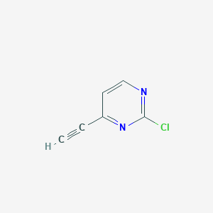 molecular formula C6H3ClN2 B1439290 2-Chloro-4-ethynylpyrimidine CAS No. 37968-69-7