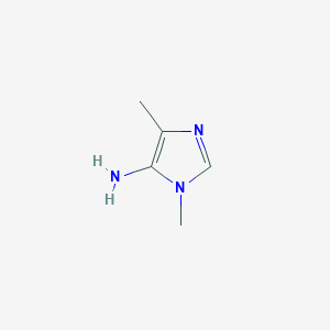 molecular formula C5H9N3 B1439292 1,4-二甲基-1H-咪唑-5-胺 CAS No. 861362-24-5