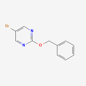 molecular formula C11H9BrN2O B1439296 2-(Benzyloxy)-5-bromopyrimidine CAS No. 742058-39-5