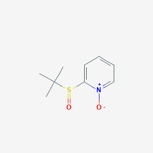 B143930 2-[(2-Methyl-2-propanyl)sulfinyl]pyridine 1-oxide CAS No. 125556-95-8