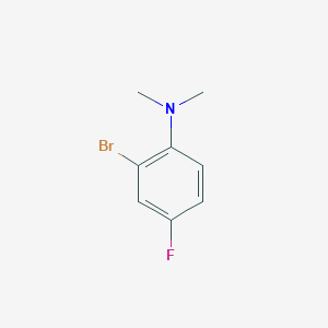 molecular formula C8H9BrFN B1439302 2-bromo-4-fluoro-N,N-dimethylaniline CAS No. 887268-19-1