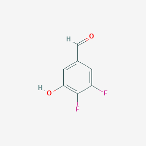 molecular formula C7H4F2O2 B1439305 3,4-Difluoro-5-hydroxybenzaldehyde CAS No. 887584-91-0