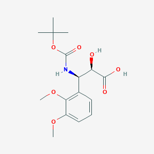 molecular formula C16H23NO7 B1439310 (2R,3R)-3-((叔丁氧羰基)氨基)-3-(2,3-二甲氧基苯基)-2-羟基丙酸 CAS No. 1217812-62-8