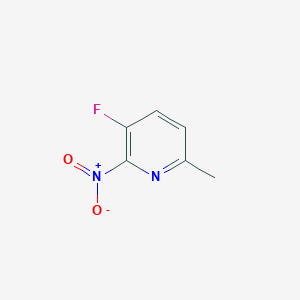 molecular formula C6H5FN2O2 B1439320 3-氟-6-甲基-2-硝基吡啶 CAS No. 247077-46-9