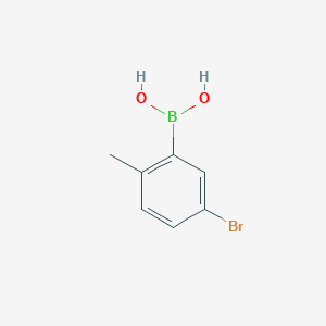 molecular formula C7H8BBrO2 B1439321 (5-Bromo-2-methylphenyl)boronic acid CAS No. 774608-13-8