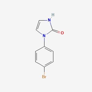 molecular formula C9H7BrN2O B1439330 1-(4-溴苯基)-1,3-二氢-2H-咪唑-2-酮 CAS No. 530080-83-2