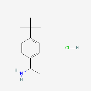 molecular formula C12H20ClN B1439339 1-(4-tert-Butylphenyl)ethanamine HCl CAS No. 91552-71-5