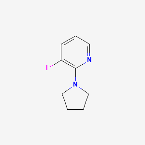 molecular formula C9H11IN2 B1439342 3-Iodo-2-pyrrolidin-1-ylpyridine CAS No. 1235440-37-5