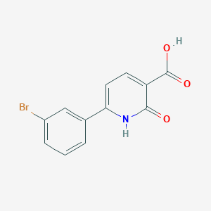 molecular formula C12H8BrNO3 B1439343 6-(3-Bromophenyl)-2-oxo-1,2-dihydropyridine-3-carboxylic acid CAS No. 1204296-95-6