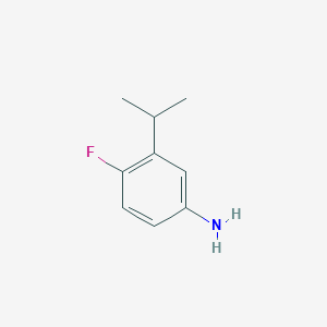 molecular formula C9H12FN B1439345 4-Fluoro-3-isopropylaniline CAS No. 710351-86-3