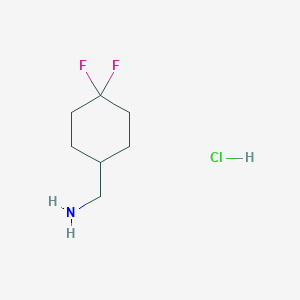 molecular formula C7H14ClF2N B1439349 (4,4-二氟环己基)甲胺盐酸盐 CAS No. 809273-65-2