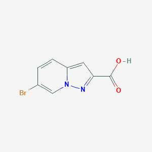 molecular formula C8H5BrN2O2 B1439350 6-Bromopyrazolo[1,5-a]pyridine-2-carboxylic acid CAS No. 876379-74-7
