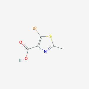 molecular formula C5H4BrNO2S B1439370 5-Bromo-2-methyl-1,3-thiazole-4-carboxylic acid CAS No. 899897-20-2