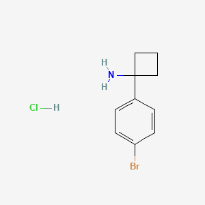 molecular formula C10H13BrClN B1439402 1-(4-溴苯基)环丁胺盐酸盐 CAS No. 1193389-40-0