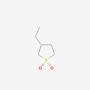 molecular formula C6H12O2S B14394107 3-Ethyl-1lambda~6~-thiolane-1,1-dione CAS No. 89791-49-1