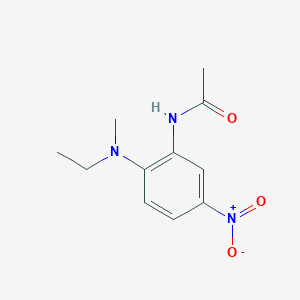 molecular formula C11H15N3O3 B14394184 N-{2-[Ethyl(methyl)amino]-5-nitrophenyl}acetamide CAS No. 88374-31-6