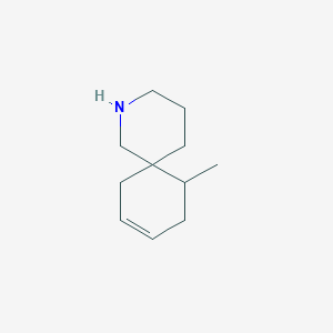 molecular formula C11H19N B14394201 11-Methyl-2-azaspiro[5.5]undec-8-ene CAS No. 87943-80-4