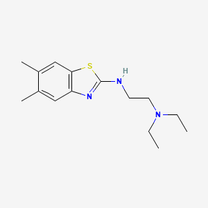 N'-(5,6-dimethyl-1,3-benzothiazol-2-yl)-N,N-diethylethane-1,2-diamine