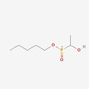 molecular formula C7H16O3P+ B14394256 (1-Hydroxyethyl)(oxo)(pentyloxy)phosphanium CAS No. 88647-73-8