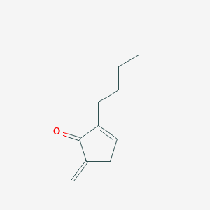 molecular formula C11H16O B14394341 5-Methylidene-2-pentylcyclopent-2-EN-1-one CAS No. 89506-33-2